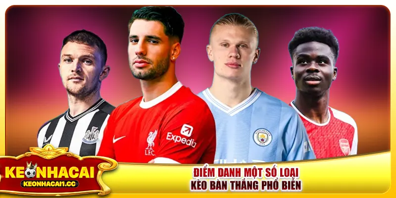 Điểm danh một số loại kèo bàn thắng phổ biến Điểm danh một số loại kèo bàn thắng phổ biến